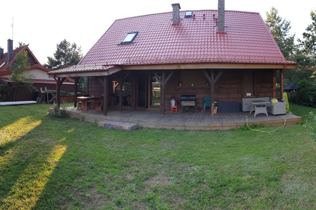 Trojmiasto Nad Jeziorem Dom -Echochata Kamień Exterior foto